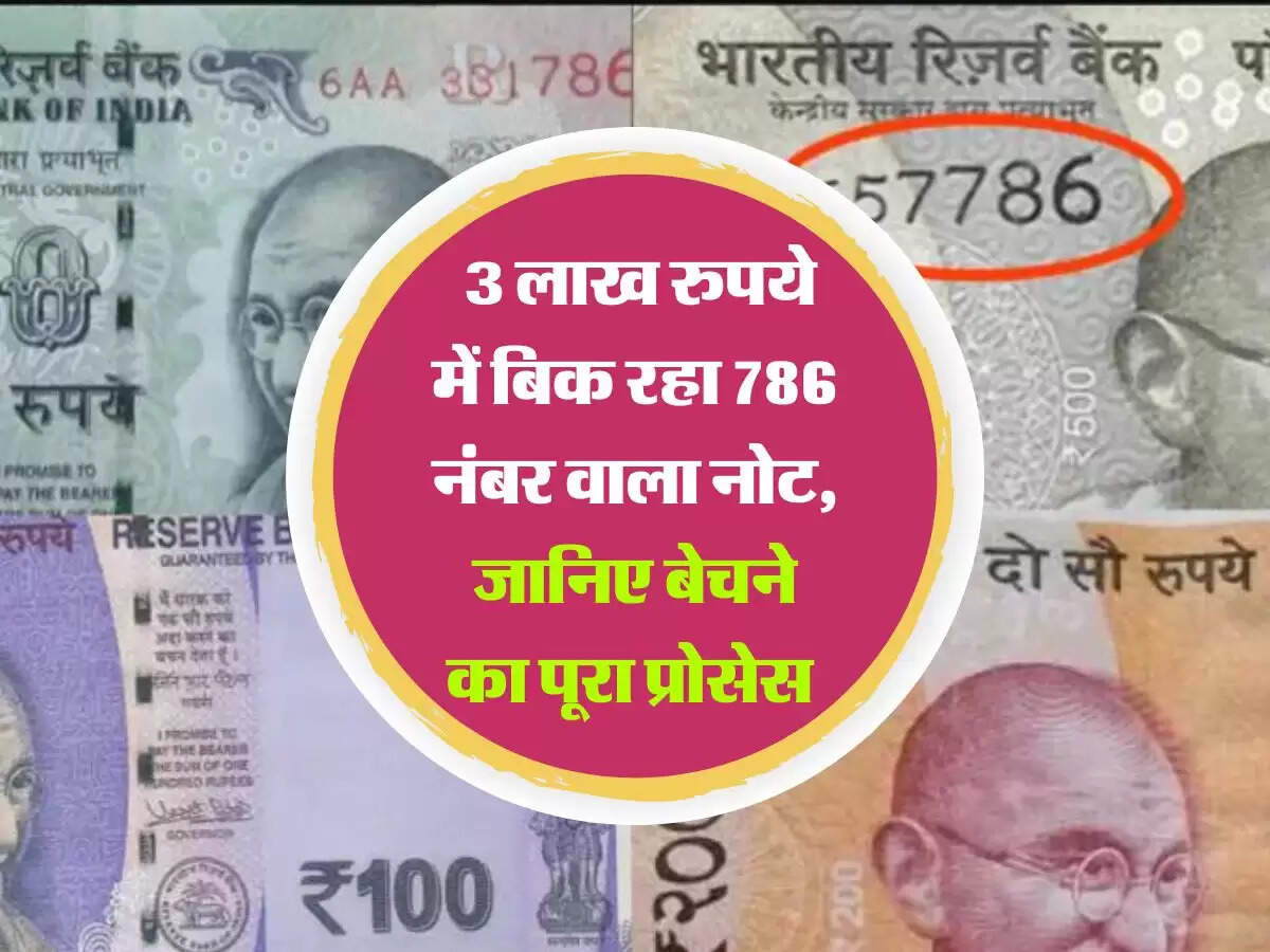 786 Number Note: 3 लाख रुपये में बिक रहा 786 नंबर वाला नोट, जानिए बेचने का पूरा प्रोसेस