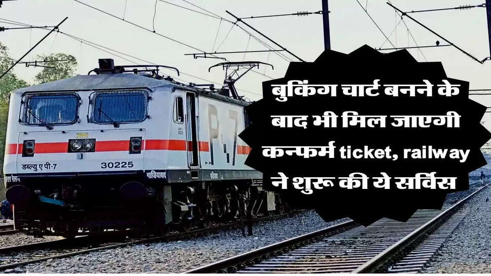 बुकिंग चार्ट बनने के बाद भी मिल जाएगी कन्फर्म ticket, railway ने शुरू की ये सर्विस&nbsp;