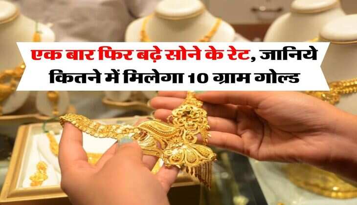 Gold Silver Price : एक बार फिर बढ़े सोने के रेट, जानिये कितने में मिलेगा 10 ग्राम गोल्ड
