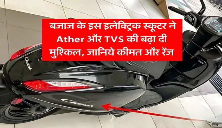 Electric Scooter : बजाज के इस इलेक्ट्रिक स्कूटर ने Ather और TVS की बढ़ा दी मुश्किल, जानिये कीमत और रेंज