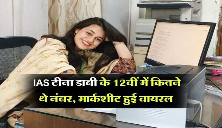 Tina Dabi : IAS टीना डाबी के 12वीं में कितने थे नंबर, मार्कशीट हुई वायरल