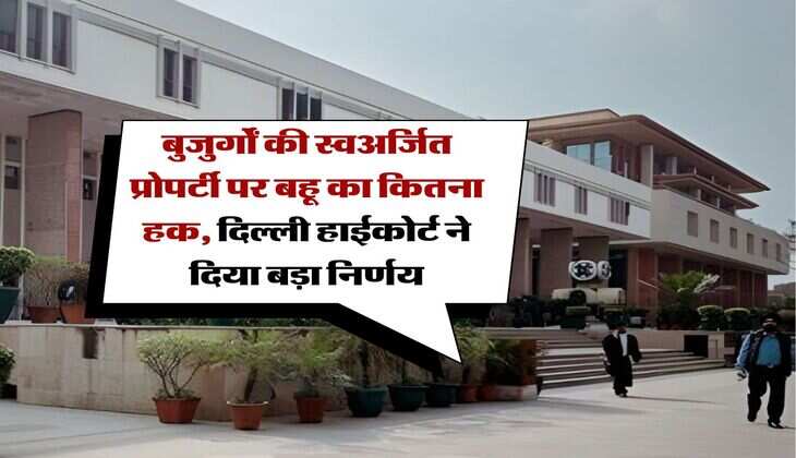 daughter-in-law's property rights : बुजुर्गाें की स्वअर्जित प्राेपर्टी पर बहू का कितना हक, दिल्ली हाईकोर्ट ने दिया बड़ा निर्णय