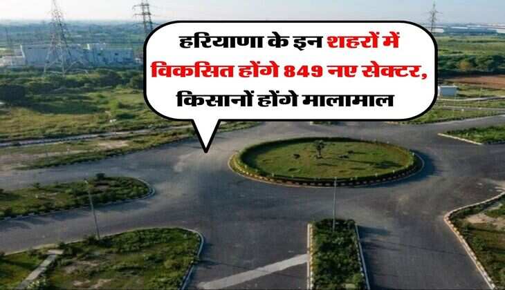 Haryana News : हरियाणा के इन शहरों में विकसित होंगे 849 नए सेक्टर, किसानों होंगे मालामाल&nbsp;