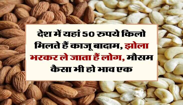 Cheapest Dry Fruit Market : देश में यहां 50 रुपये किलो मिलते हैं काजू बादाम, झोला भरकर ले जाता हैं लोग, मौसम कैसा भी हो भाव एक