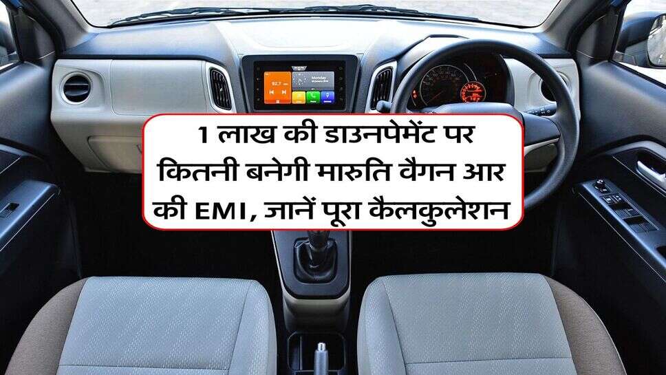 Maruti Wagon R : 1 लाख की डाउनपेमेंट पर कितनी बनेगी मारुति वैगन आर की EMI, जानें पूरा कैलकुलेशन