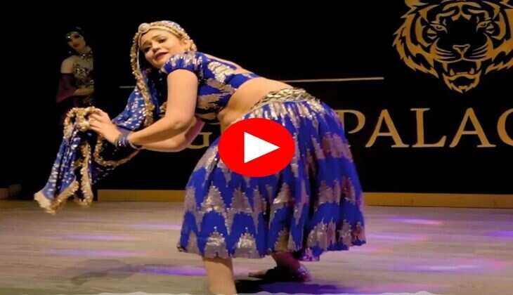 Gori Nagori Dance : गोरी नागोरी ने घुमाई 360 डिग्री कमर, स्टेज पर लेट लेटकर किया डांस