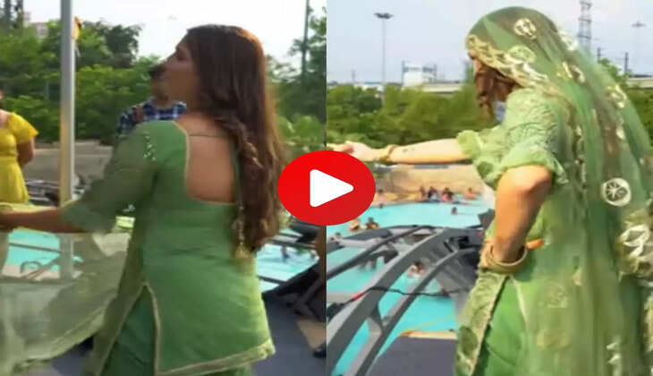 पानी छलके पर Sapna Choudhary ने घूंघट ओढ किया गजब डांस, फैंस हुए फिदा