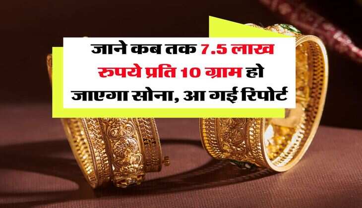 Gold Rate : जाने कब तक 7.5 लाख रुपये प्रति 10 ग्राम हो जाएगा सोना, आ गई रिपोर्ट &nbsp;