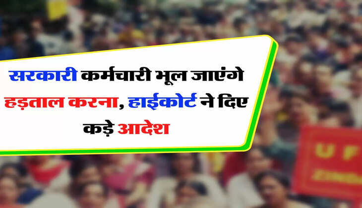 High Court Decision : सरकारी कर्मचारी भूल जाएंगे हड़ताल करना, हाईकोर्ट ने दिए कड़े आदेश