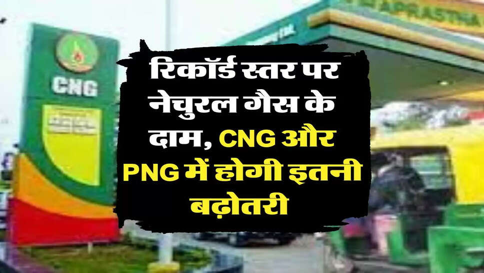&nbsp;CNG PNG PRICE HIKE: रिकॉर्ड स्तर पर नेचुरल गैस के दाम, CNG और PNG में होगी इतनी बढ़ोतरी&nbsp;