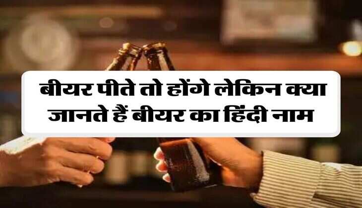 Alcohol facts : बीयर पीते तो होंगे लेकिन क्या जानते हैं बीयर का हिंदी नाम