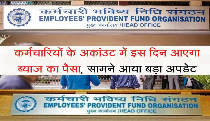 PF Account कर्मचारियों के अकांउट में इस दिन  आएगा ब्याज का पैसा, सामने आया बड़ा अपडेट