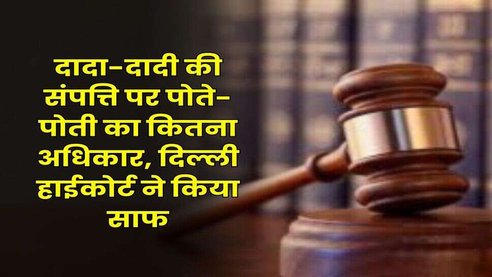 दादा-दादी की संपत्ति पर पोते-पोती का कितना अधिकार, दिल्ली हाईकोर्ट ने किया साफ