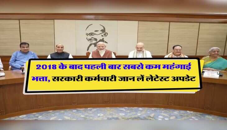 DA Hike : 2018 के बाद पहली बार सबसे कम महंगाई भत्ता, सरकारी कर्मचारी जानिये लेटेस्ट अपडेट