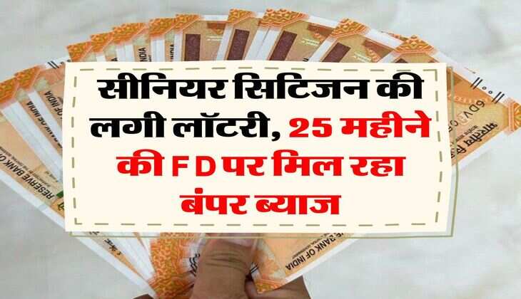 सीनियर सिटिजन की लगी लॉटरी, 25 महीने की FD पर मिल रहा बंपर ब्याज