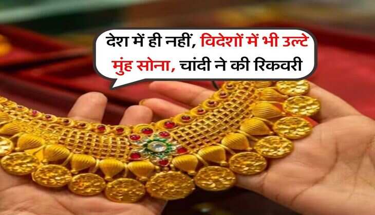 Gold Silver Rate : देश में ही नहीं, विदेशों में भी उल्टे मुंह सोना, चांदी ने की रिकवरी