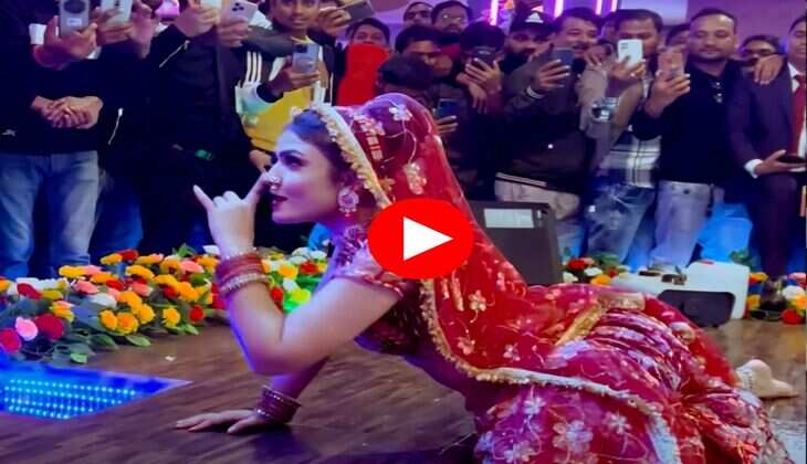 Gori Nagori Dance : लहंगा चोली में गोरी नागोरी ने लगाए जोरदार ठुमके, सपना मैडम को कर दिया फेल&nbsp;