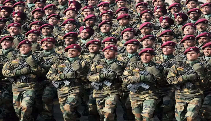 Why is the recruitment of soldiers not being done in the army for the last two years, the reason given by the central government in Parliament