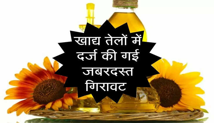 Edible Oils : &nbsp;खाद्य तेलों में दर्ज की गई जबरदस्त गिरावट&nbsp;