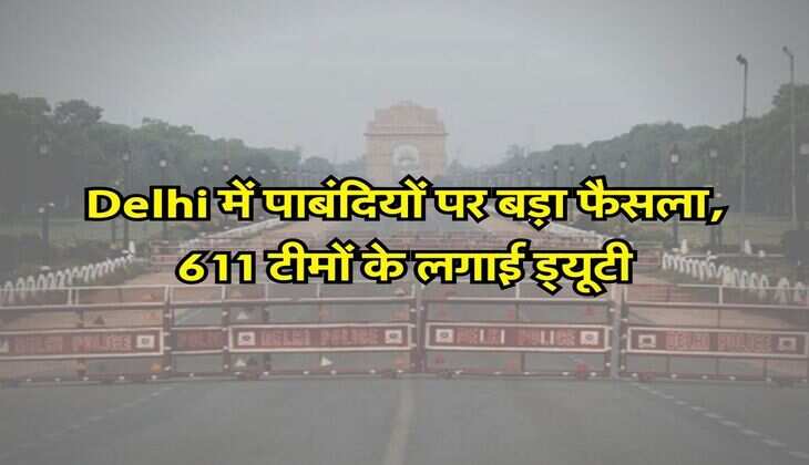 Delhi में पाबंदियों पर बड़ा फैसला, 611 टीमों के लगाई ड्यूटी, दिल्ली वाले जान लें क्या कुछ रहेगा बंद