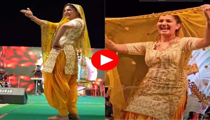 Sapna Choudhary : रंगीन लाइटों के बीच सपना ने चुन्नी ओढ़कर किया गजब डांस, बना दिया माहौल&nbsp;