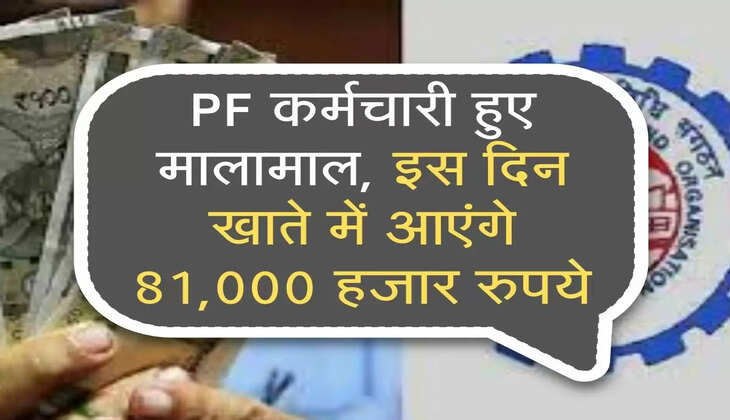 PF कर्मचारी हुए मालामाल, इस दिन खाते में आएंगे 81,000 हजार रुपये