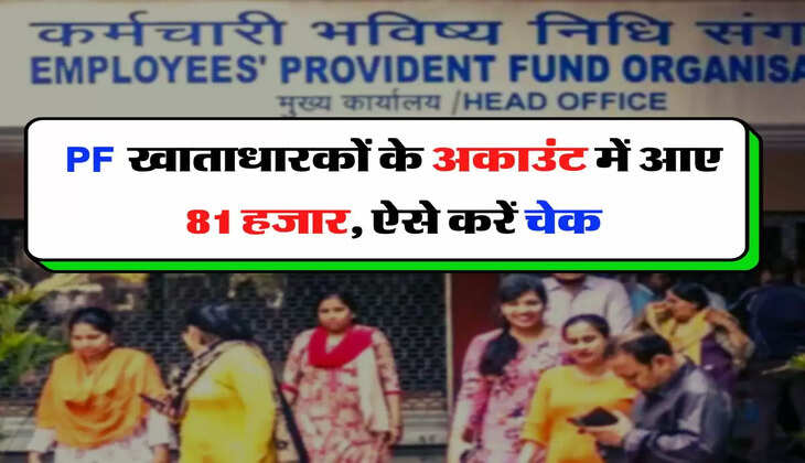 PF खाताधारकों के अकाउंट में आए 81 हजार, ऐसे करें चेक