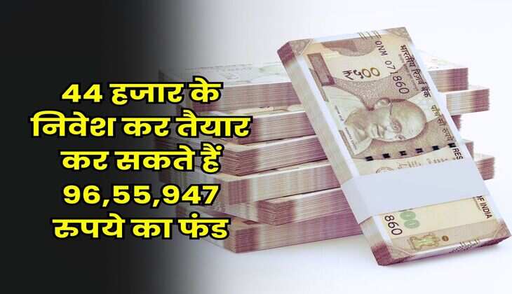 SIP : 44 हजार के निवेश कर तैयार कर सकते हैं 96,55,947 रुपये का फंड, बस जान लें निवेश का सही तरीका