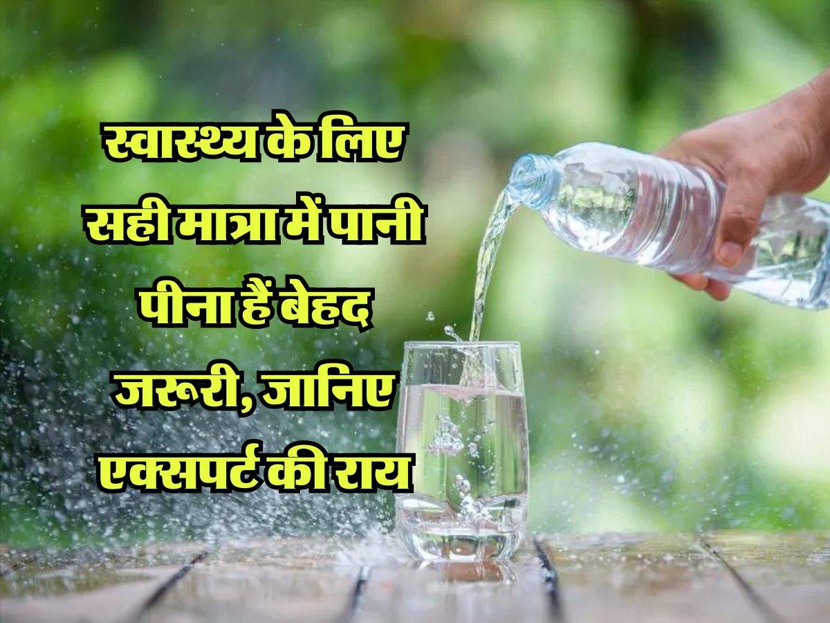 Drinking Water: स्वास्थ्य के लिए सही मात्रा में पानी पीना हैं बेहद जरूरी, जानिए एक्सपर्ट की राय