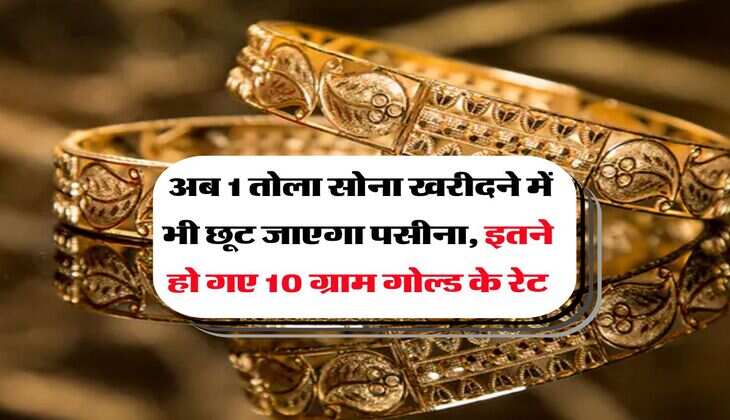 Gold Rate : अब 1 तोला सोना खरीदने में भी छूट जाएगा पसीना, इतने हो गए 10 ग्राम गोल्ड के रेट
