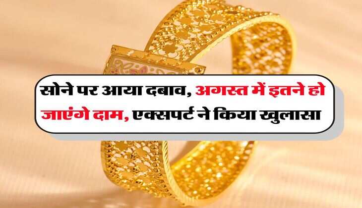 Gold Price : सोने पर आया दबाव, अगस्त में इतने हो जाएंगे दाम, एक्सपर्ट ने किया खुलासा