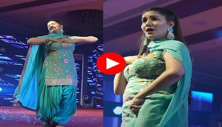 Haryanvi Dance : हरियाणवी गाने पर सपना चौधरी ने लगाए ठुमके पे ठुमके, देख फैंस हार बैठे दिल