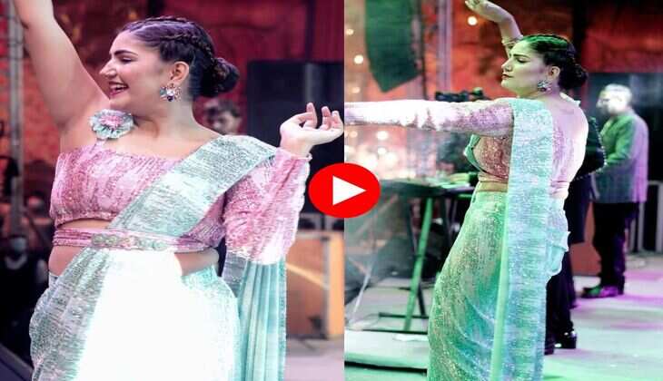 Sapna Choudhary ने पहली बार ने साड़ी में लचकाई कमर, फैंस बोले- इसके आगे सब फेल